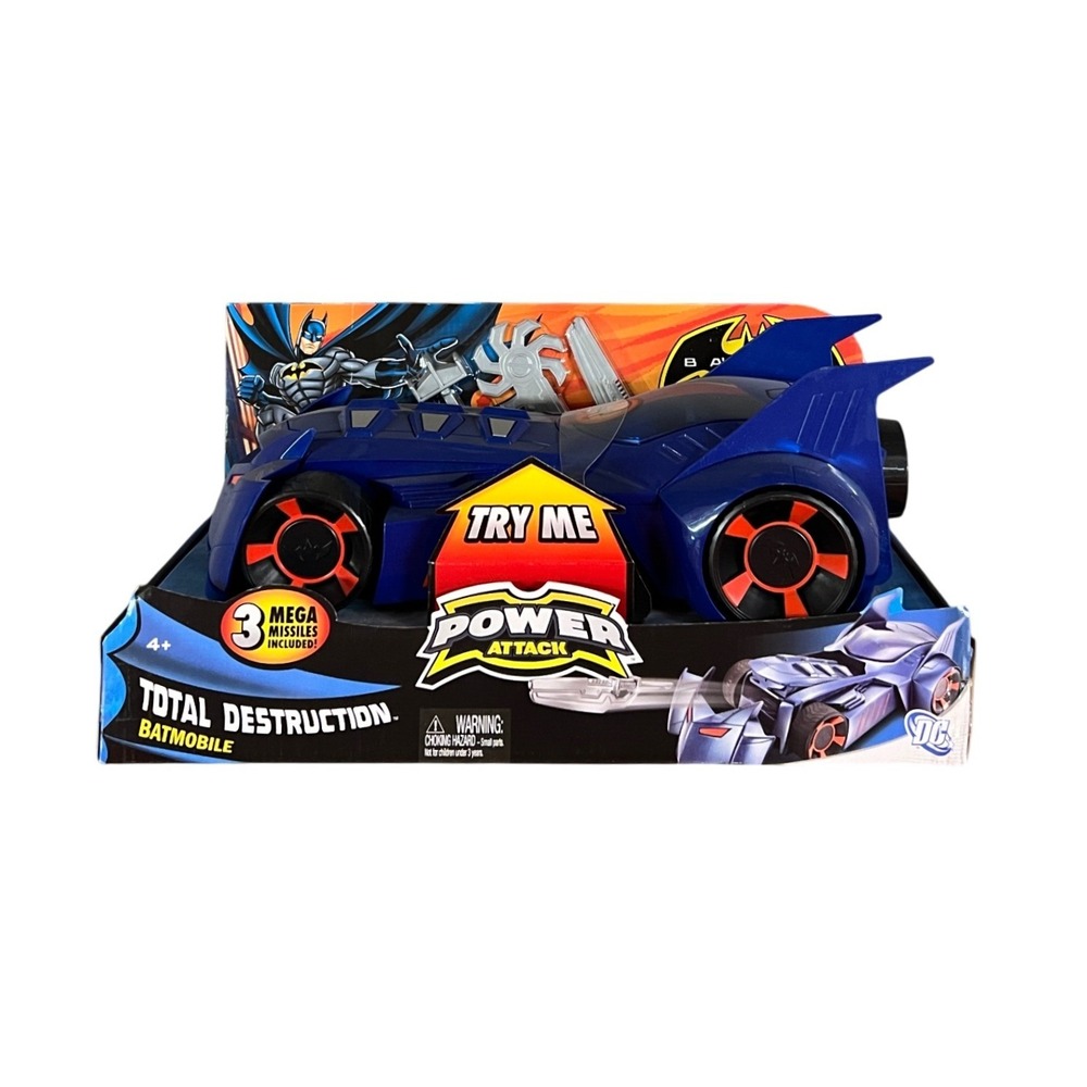 Batman Power Attack Total Destruction Batmobile Vehicle Mattel New